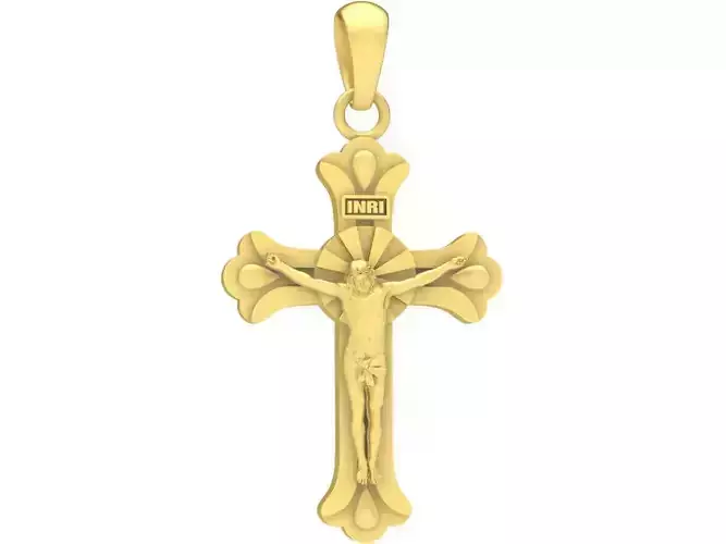 inri jesus cross pendant 3666
