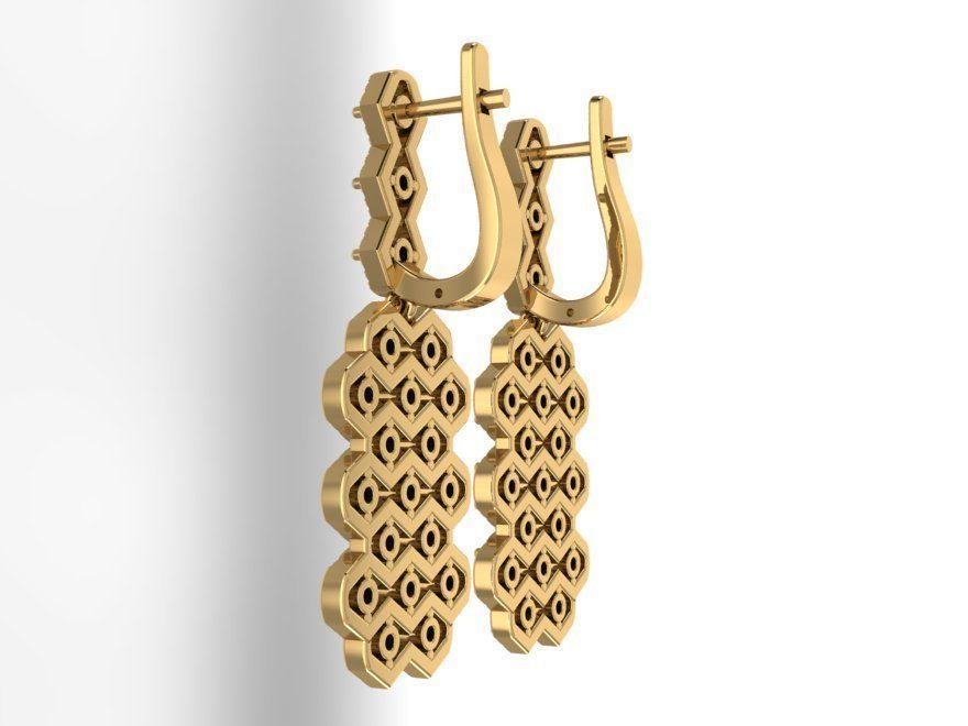 grape earring 0001 3D print model_2