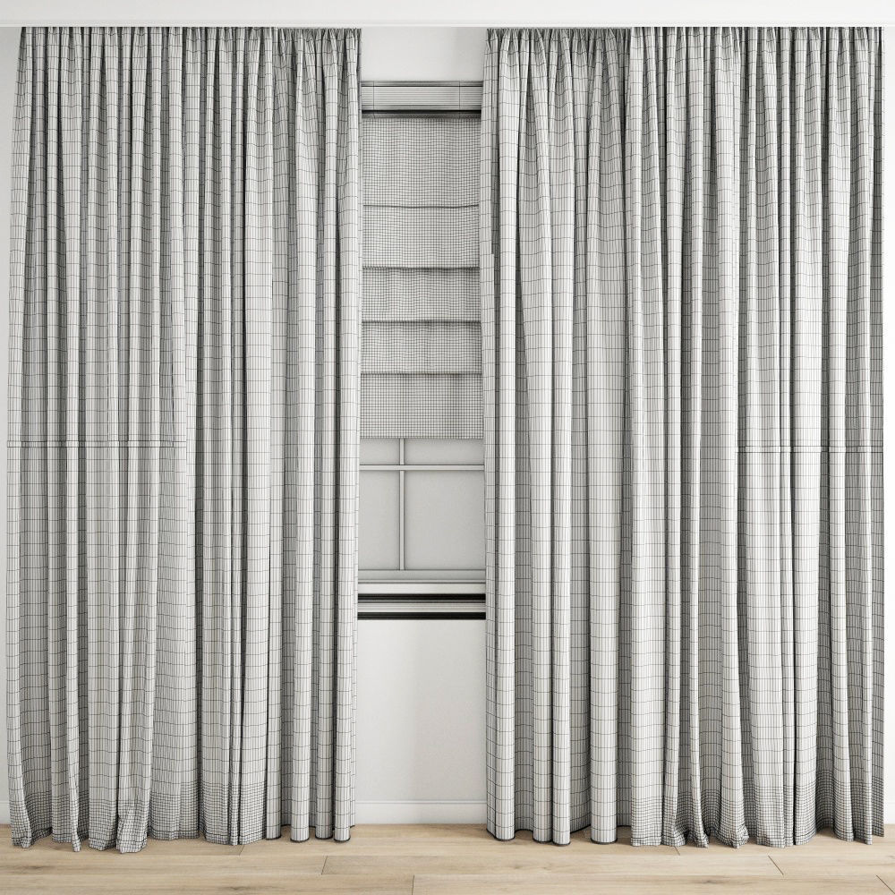 Curtain 383 3D model_9