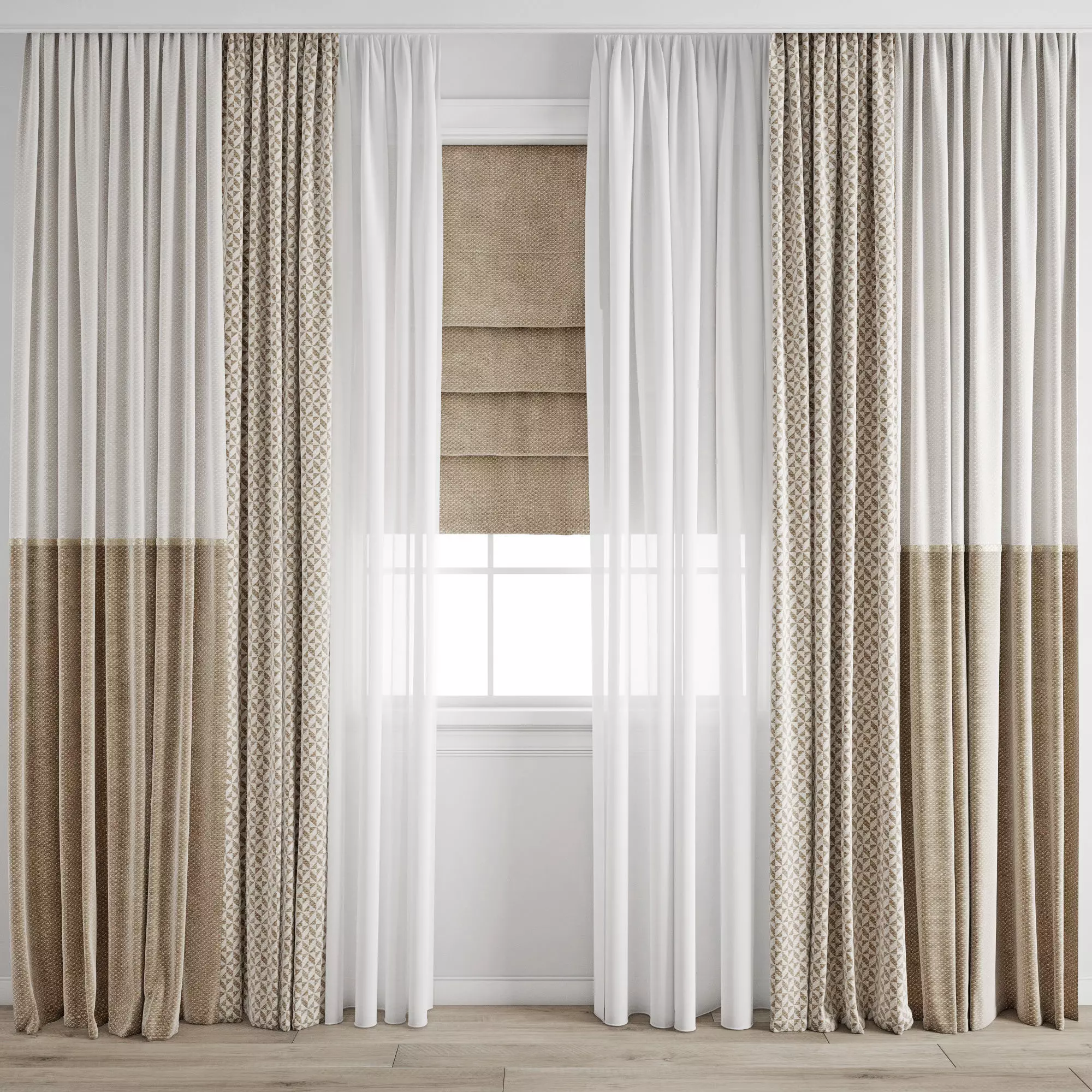 Curtain 383 3D model_0