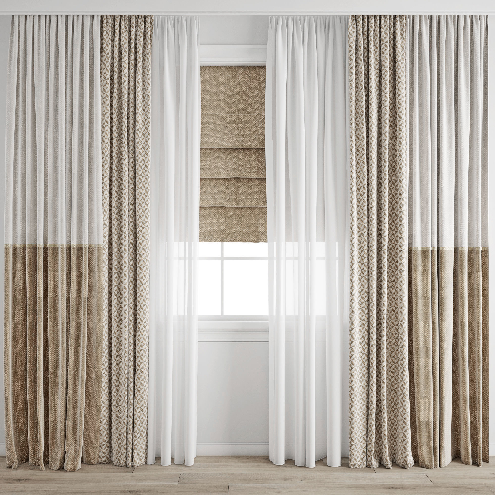 Curtain 383 3D model_6