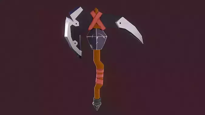 Game ready fantasy axe