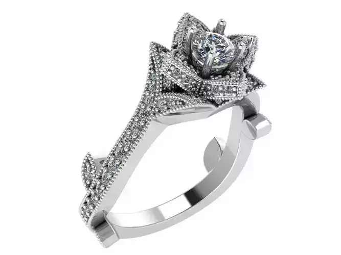 flower diamond ring 0027