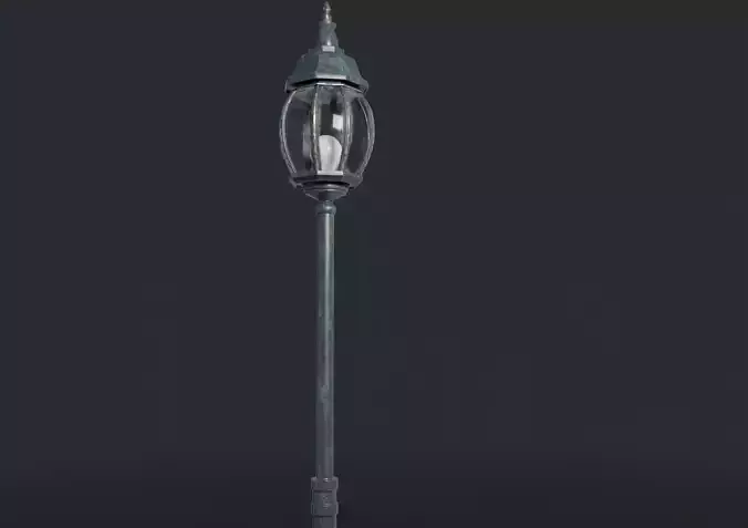 Rounded Street Lamp Free 3D model