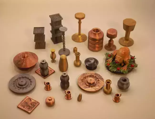 Jabba Palace objects 3D print model