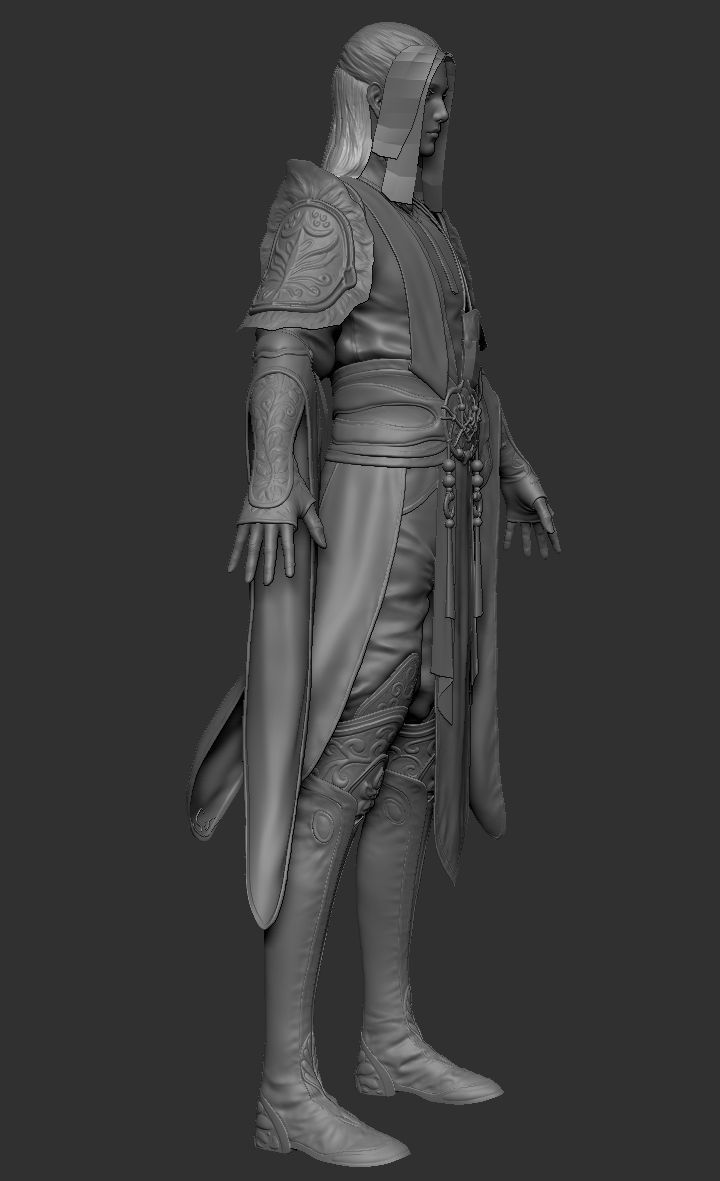 male witch 3D model_1
