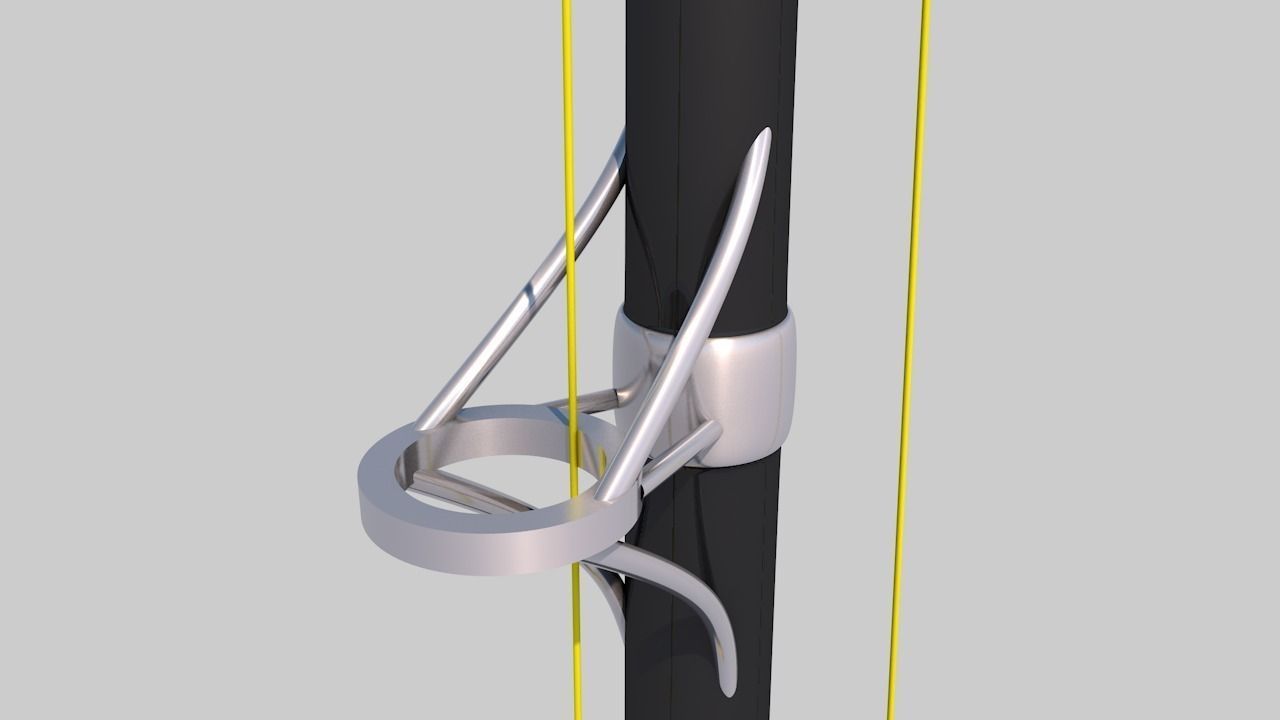 Shimano Fishing Rod and Reel Low-poly 3D model_9
