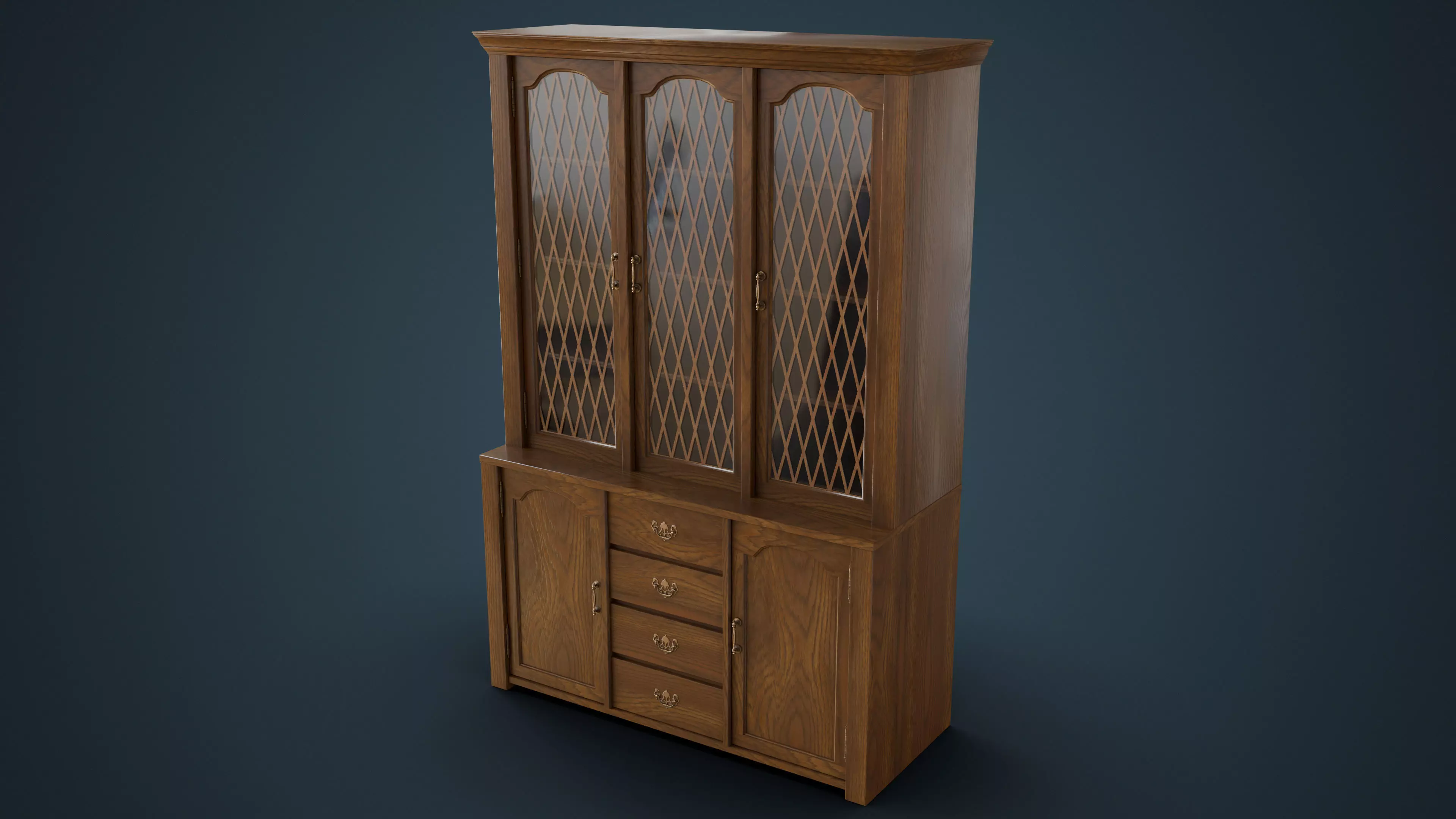 Old Hutch - New and Damaged Low-poly 3D model_8