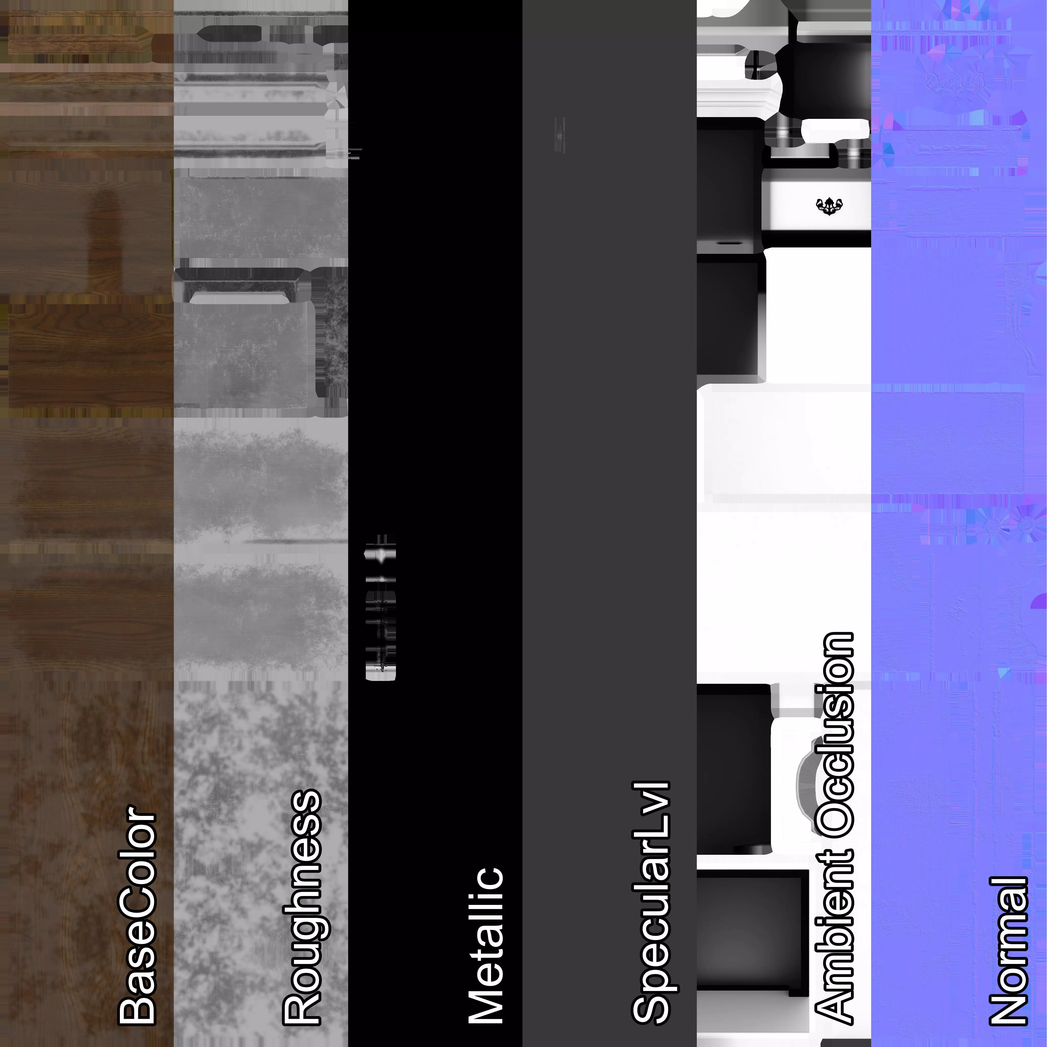 Old Hutch - New and Damaged Low-poly 3D model_17