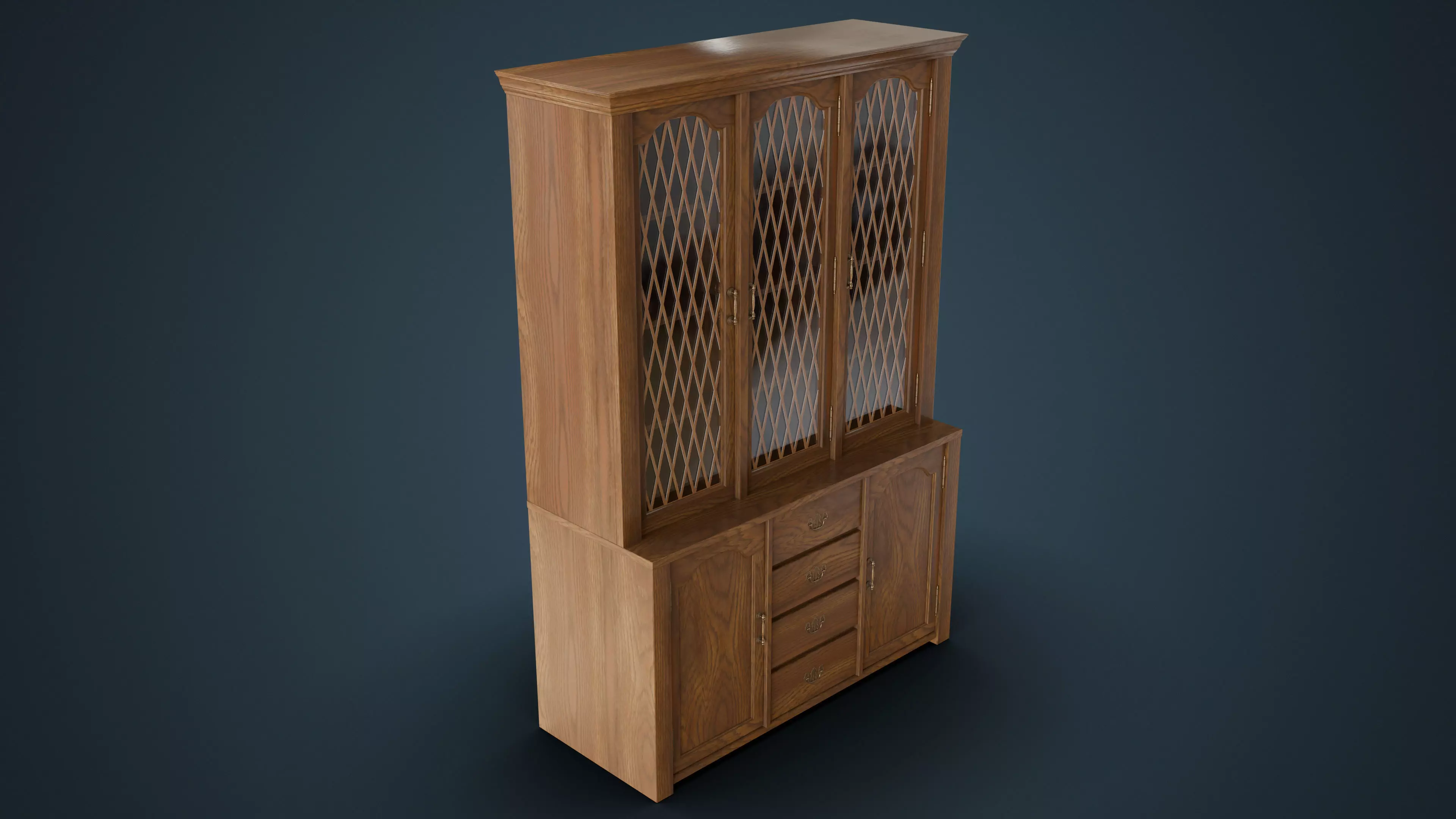 Old Hutch - New and Damaged Low-poly 3D model_6