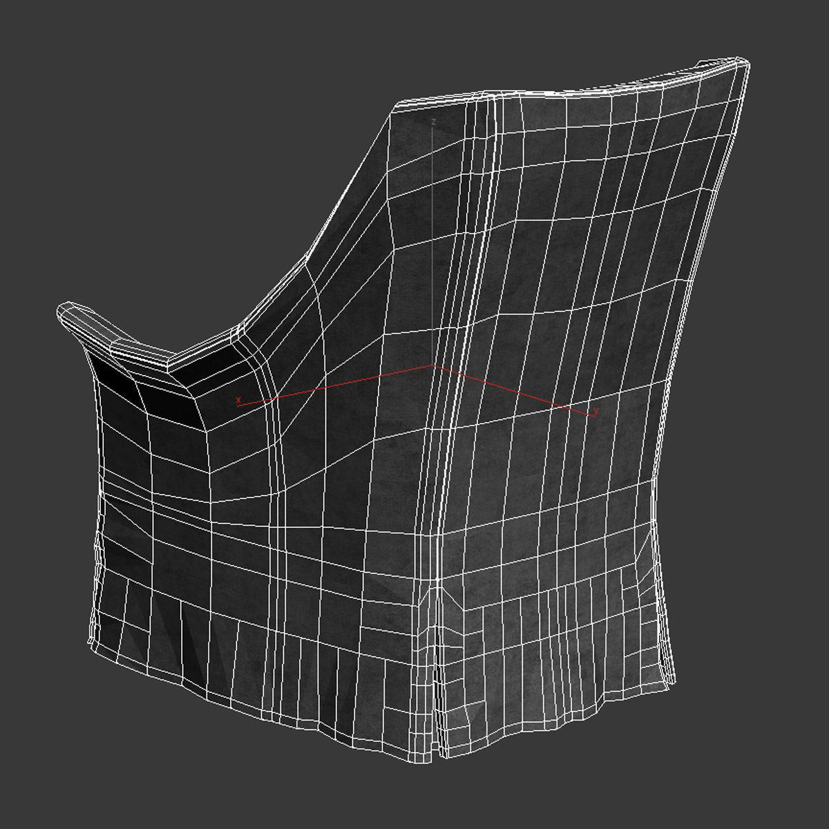 Verellen furniture Melody Wing Chair 3D model_5
