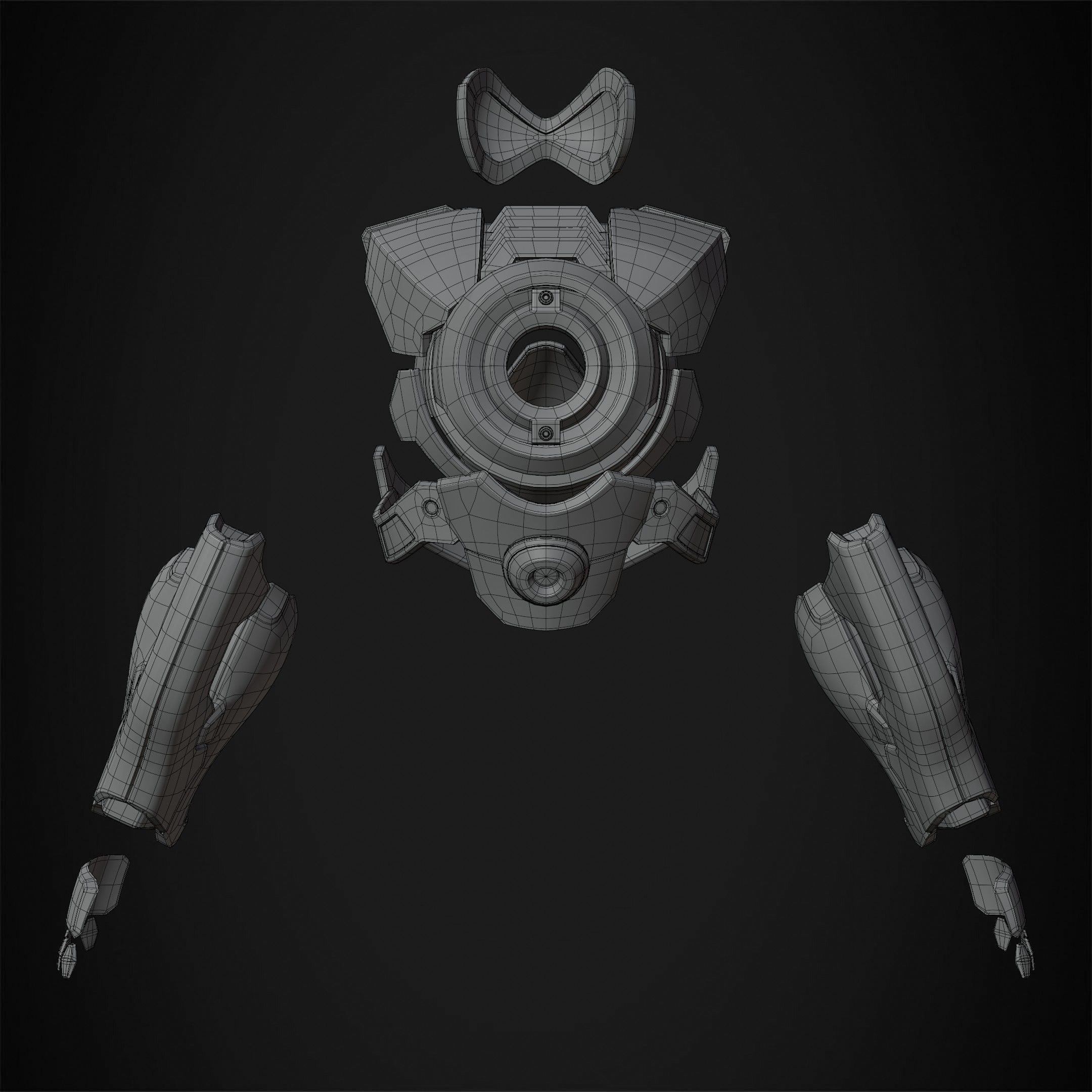 Overwatch Tracer Amor and Mask for Cosplay 3D print model_19