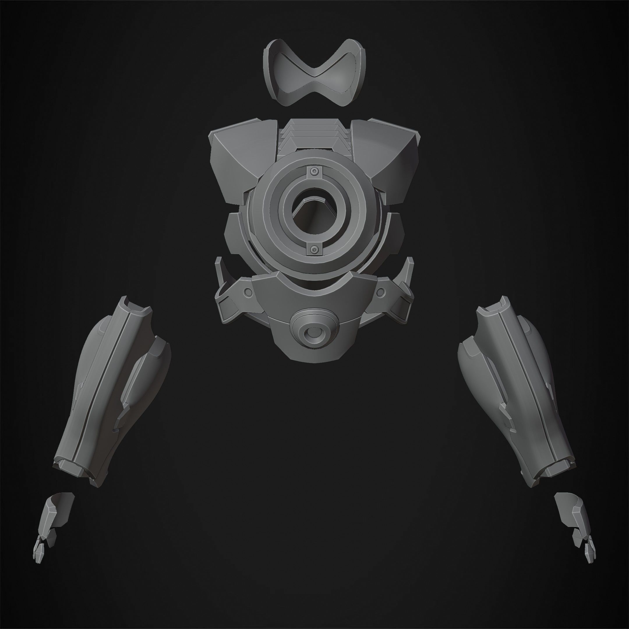 Overwatch Tracer Amor and Mask for Cosplay 3D print model_18