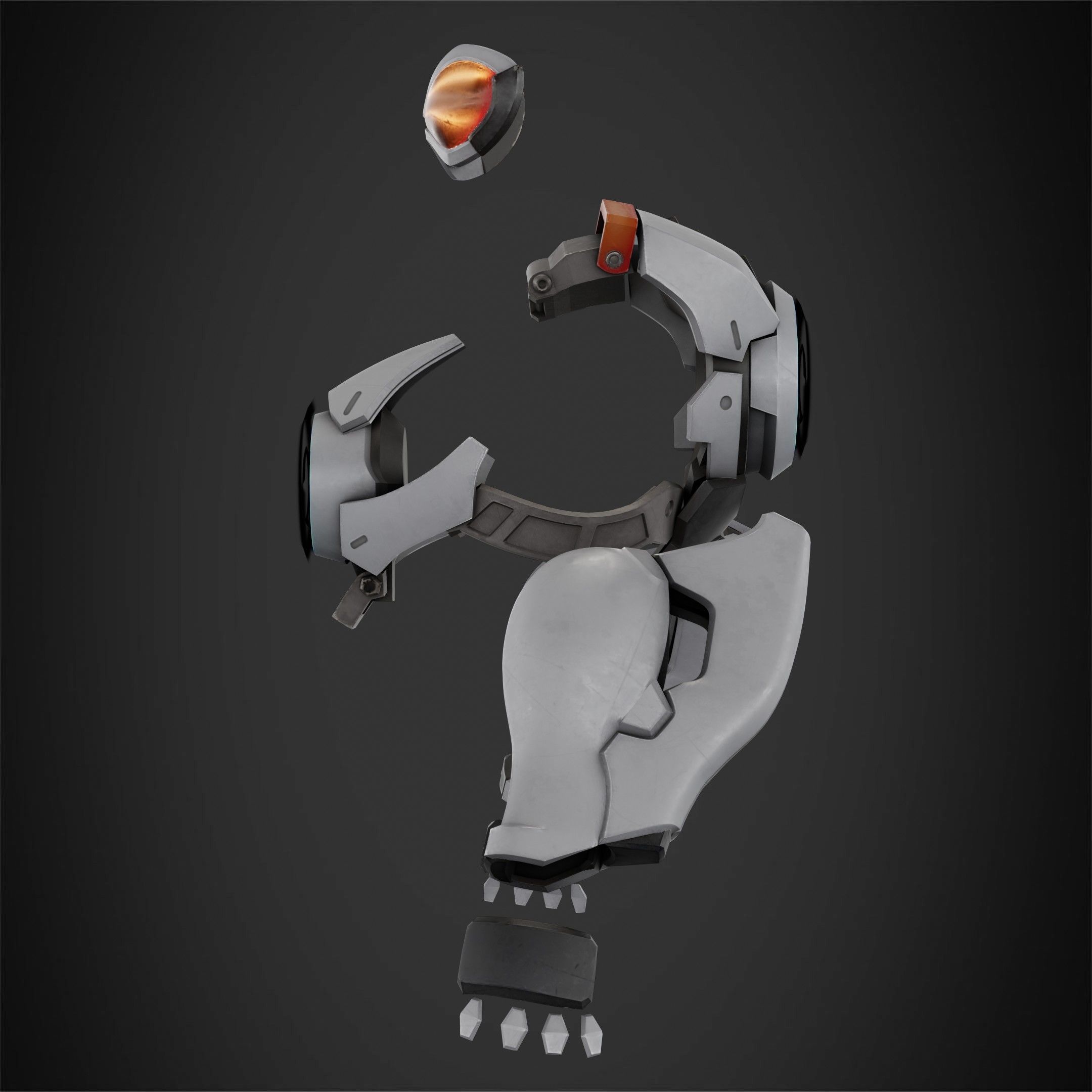 Overwatch Tracer Amor and Mask for Cosplay 3D print model_4