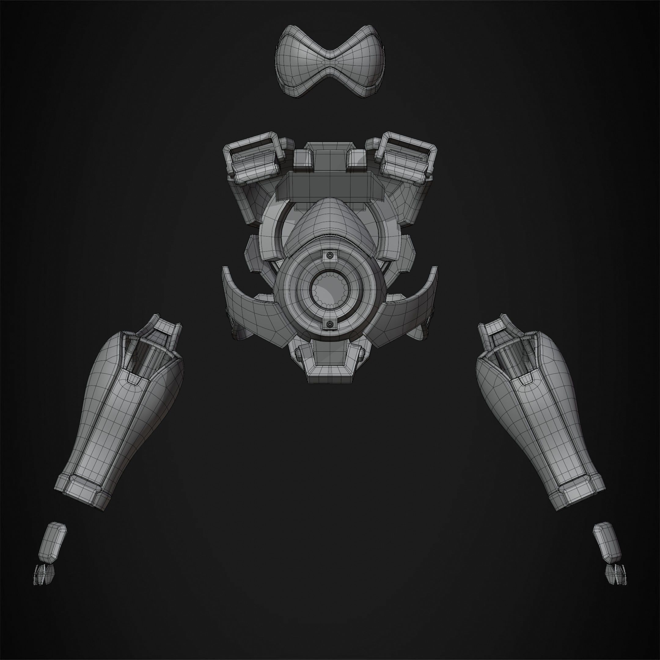 Overwatch Tracer Amor and Mask for Cosplay 3D print model_11