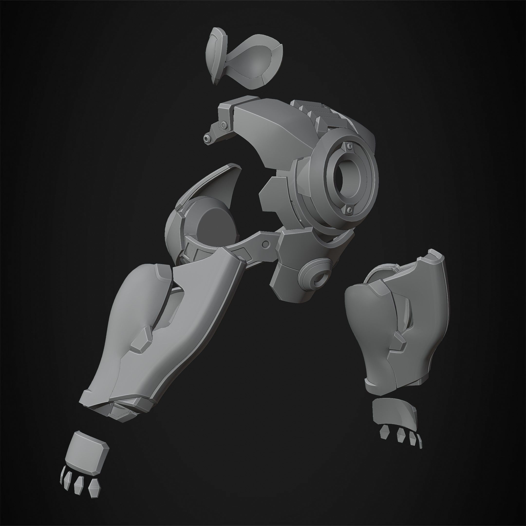 Overwatch Tracer Amor and Mask for Cosplay 3D print model_16