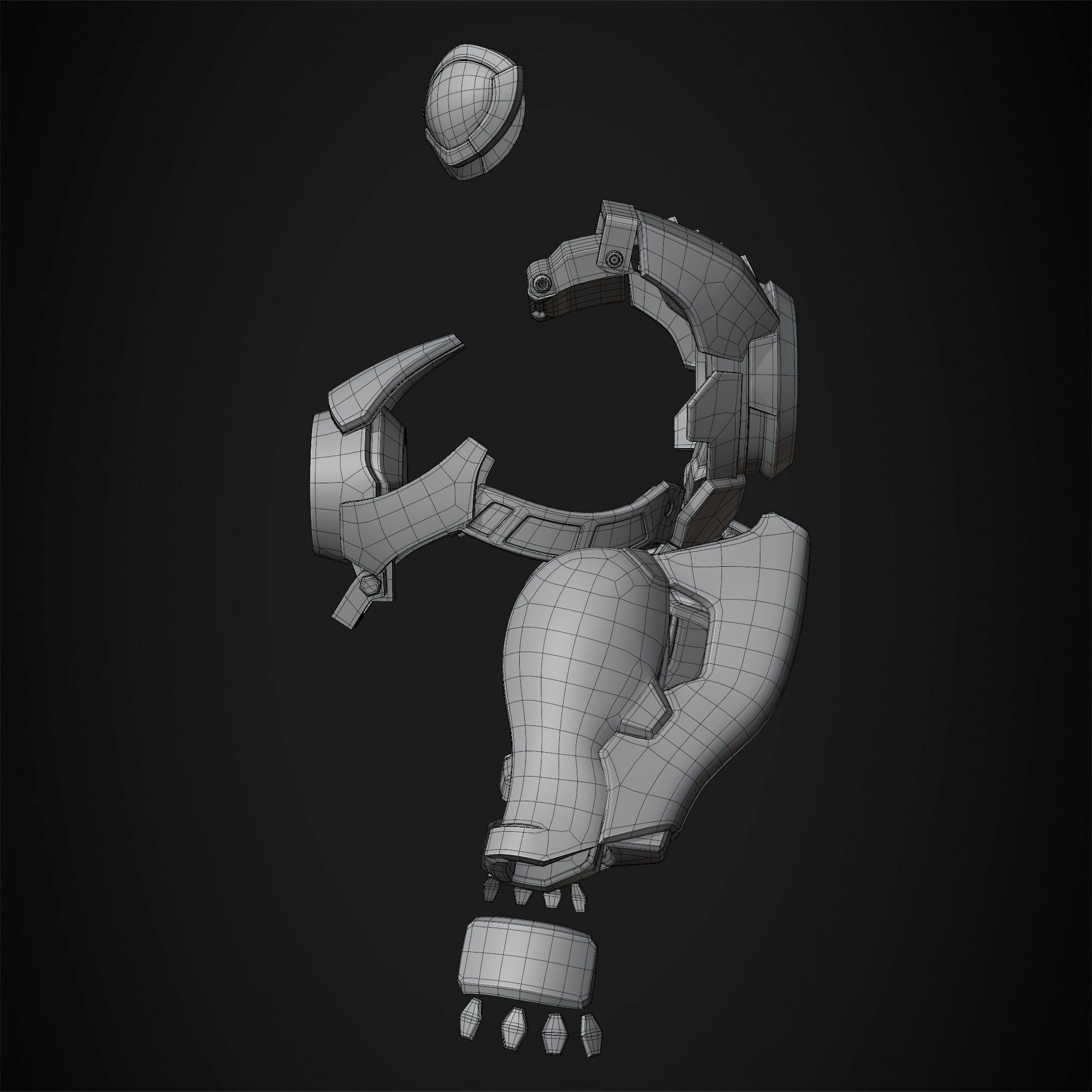 Overwatch Tracer Amor and Mask for Cosplay 3D print model_15