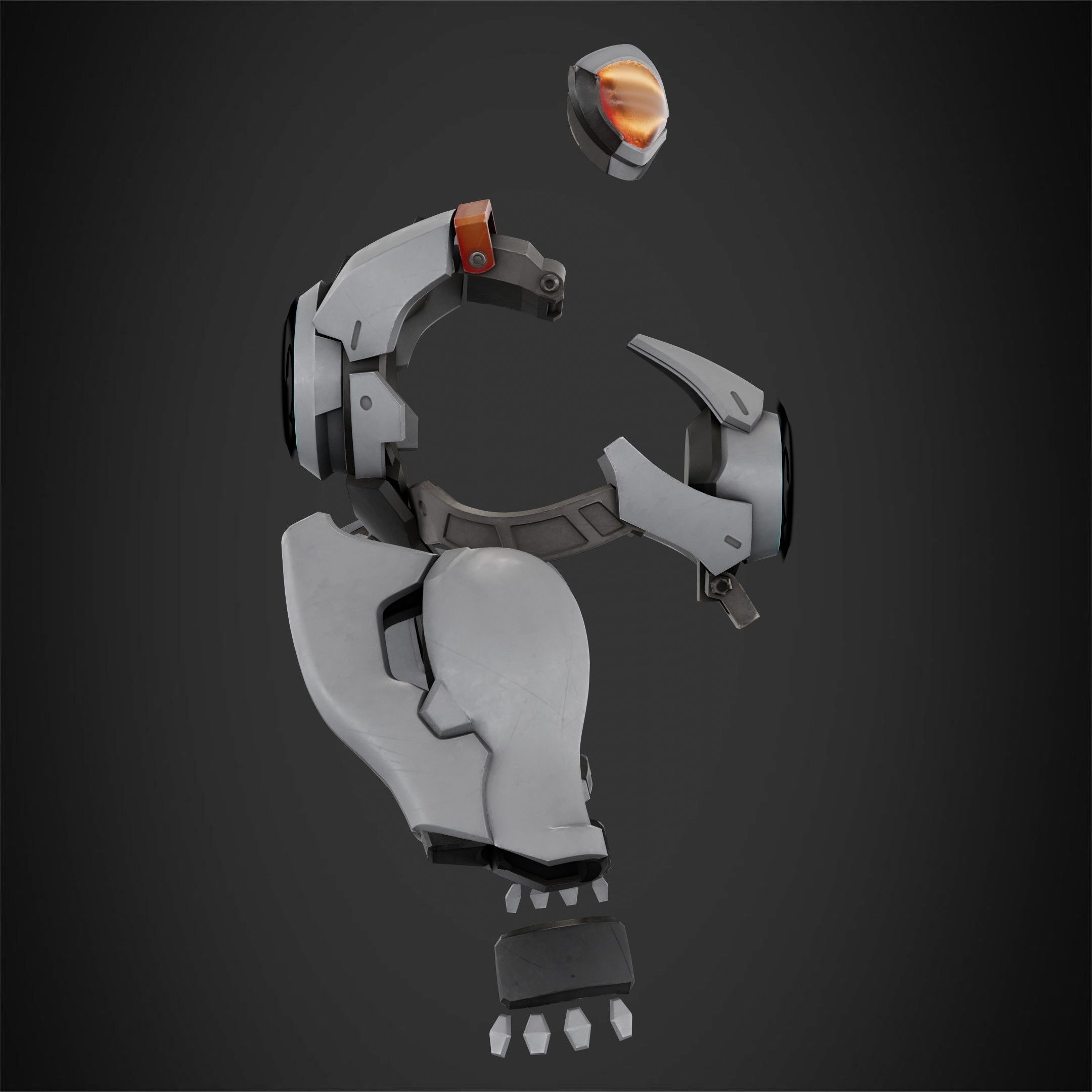 Overwatch Tracer Amor and Mask for Cosplay 3D print model_8