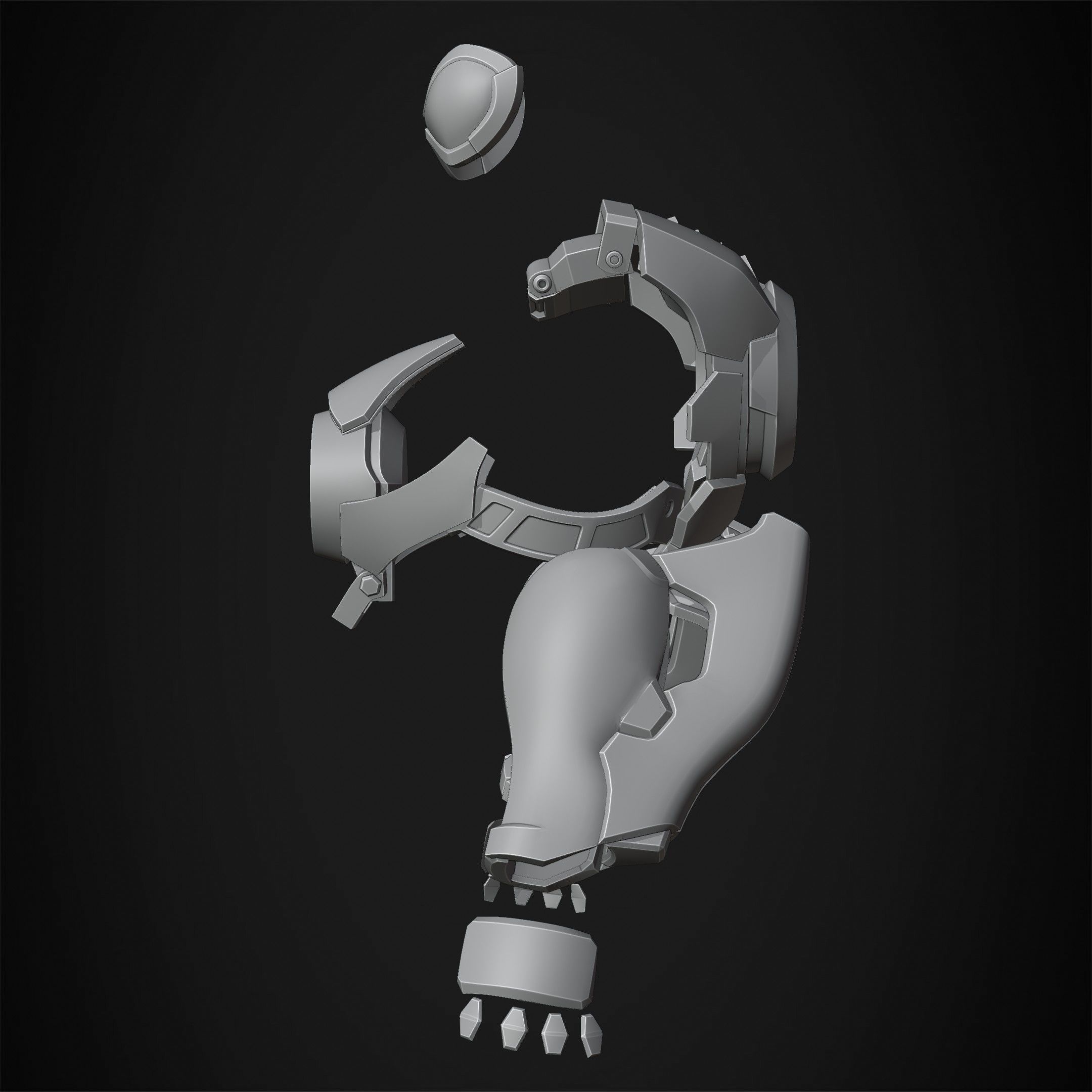 Overwatch Tracer Amor and Mask for Cosplay 3D print model_14