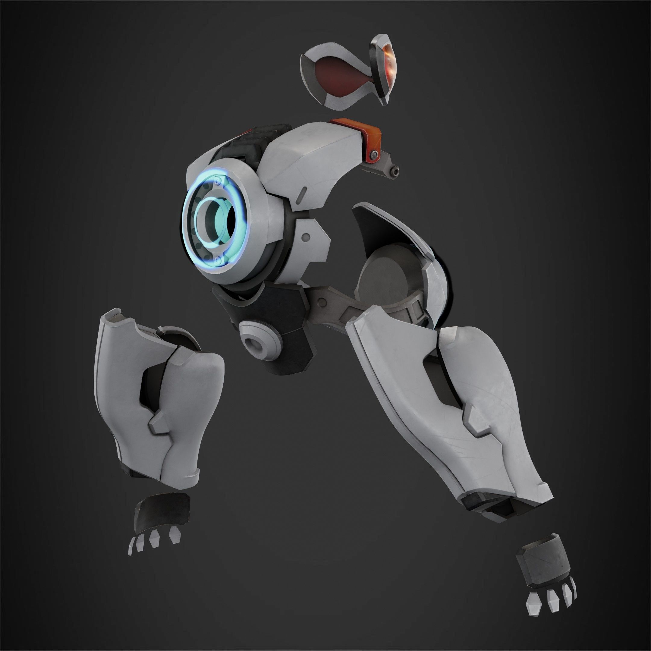 Overwatch Tracer Amor and Mask for Cosplay 3D print model_7