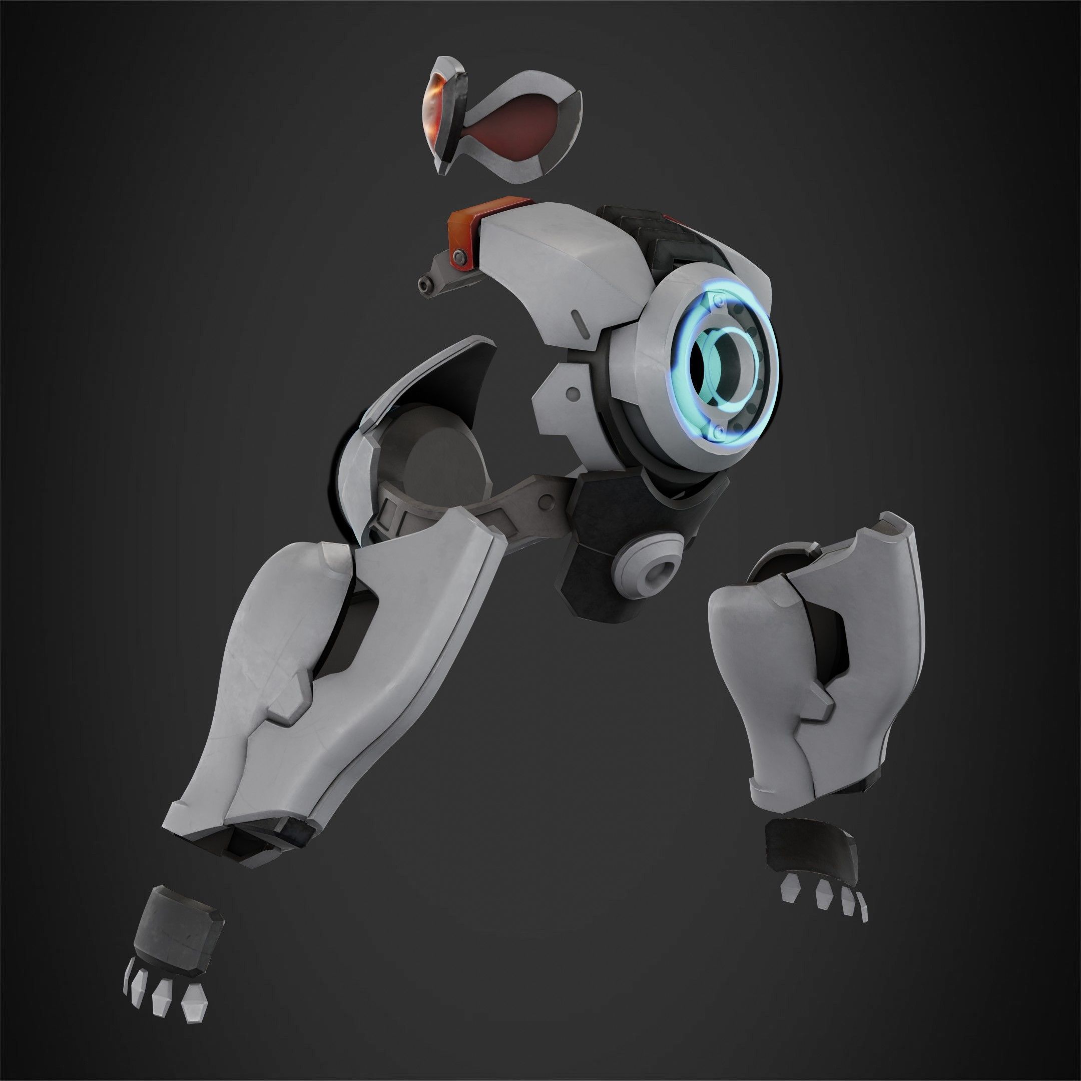 Overwatch Tracer Amor and Mask for Cosplay 3D print model_5