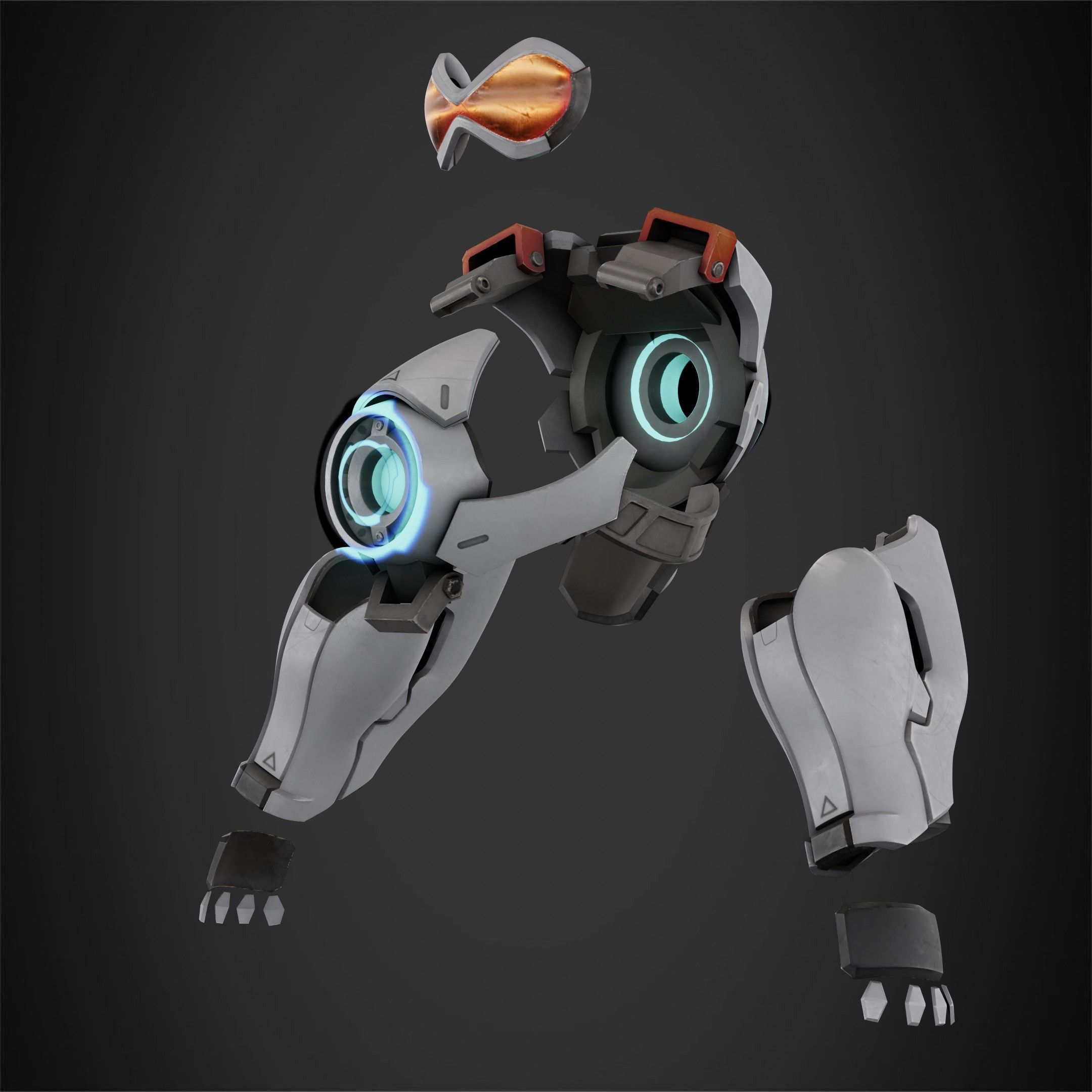 Overwatch Tracer Amor and Mask for Cosplay 3D print model_3