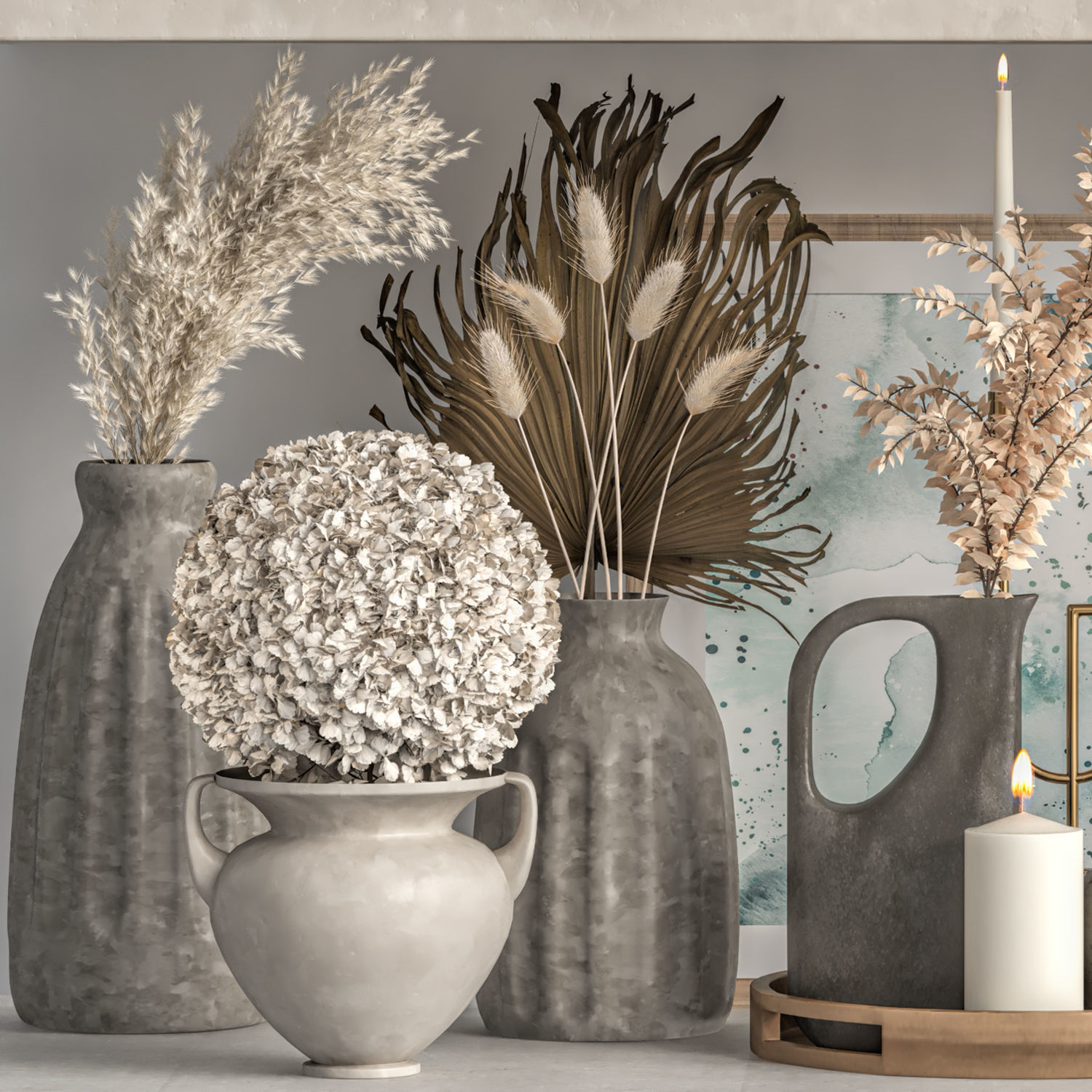 Decorative set 42 3D model_3