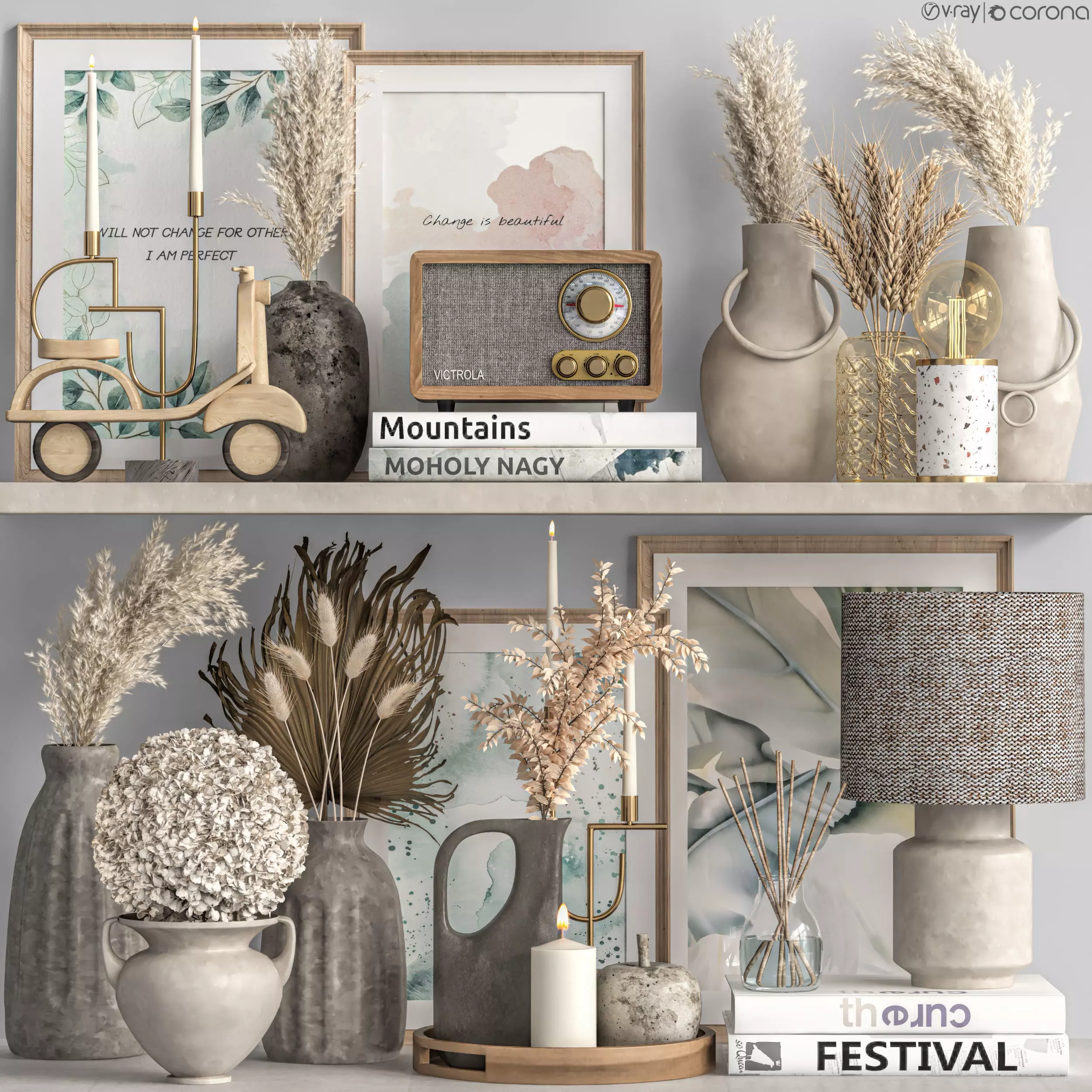 Decorative set 42 3D model_0