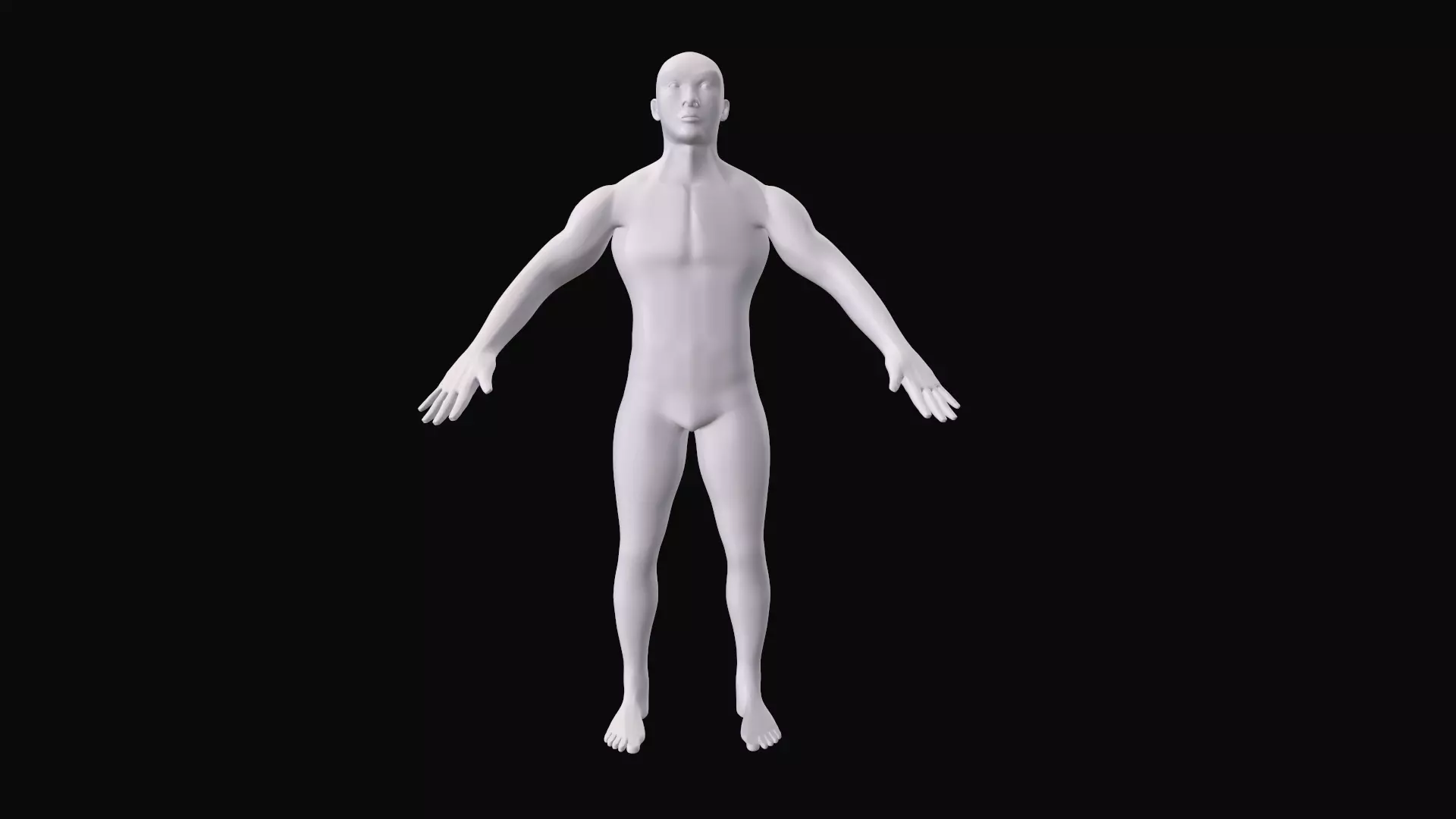 Male Base Mesh 3D model_0