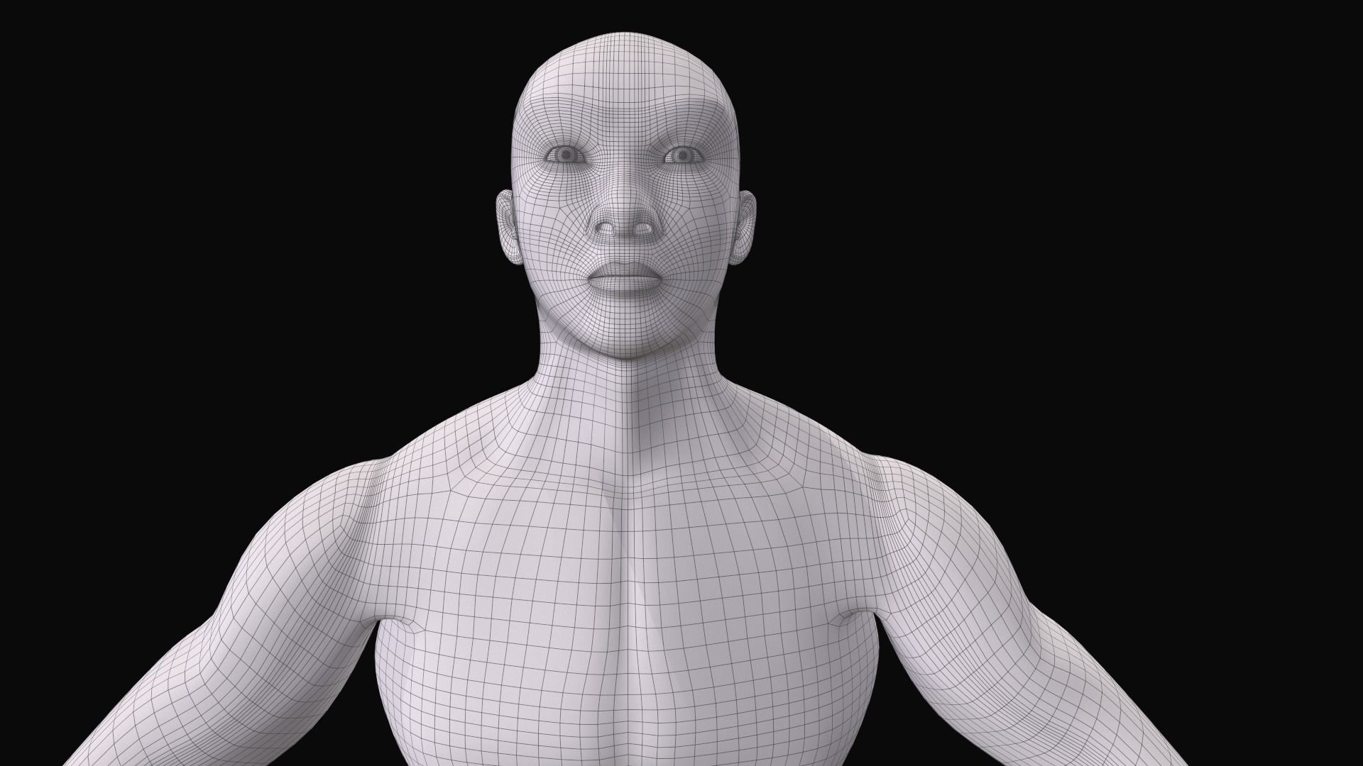 Male Base Mesh 3D model_2