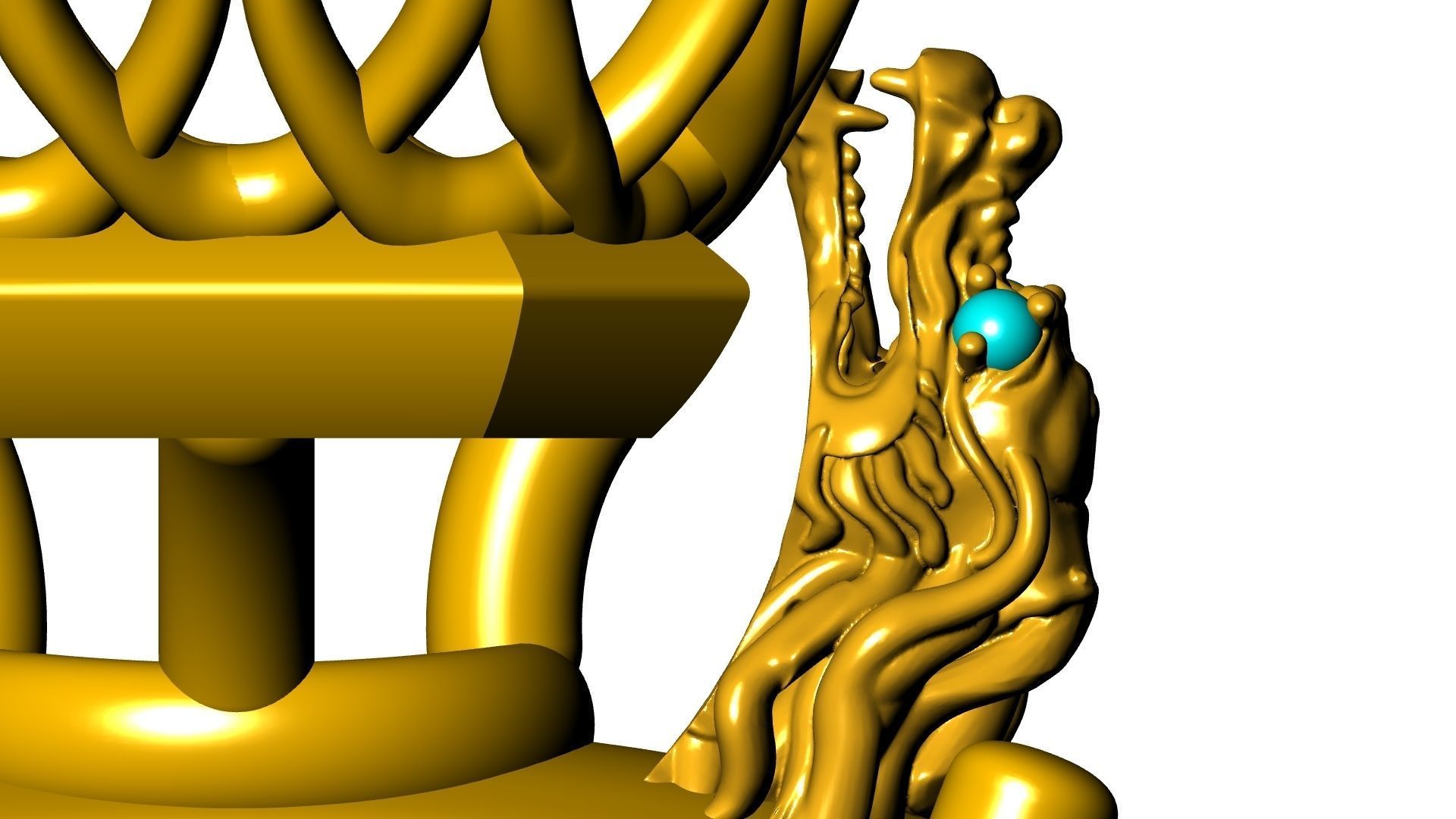 TROPHY EMERALD RING STL VERIFIED 3D print model_3