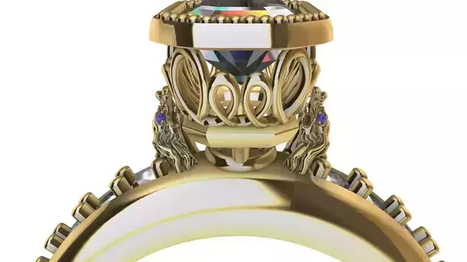 TROPHY EMERALD RING STL VERIFIED