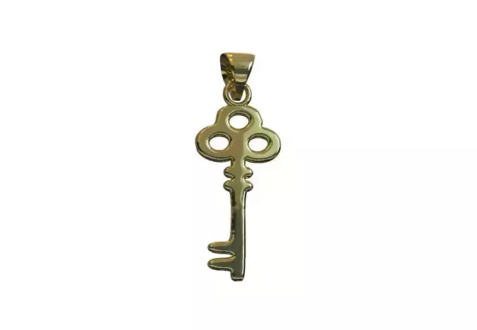 Ancient key pendant charm