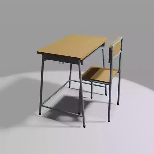 Japanese school desk and chair