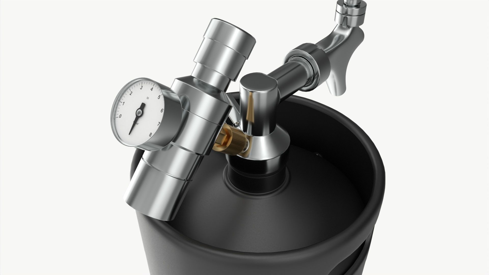 Pressurized Keg System 01 3D model_2