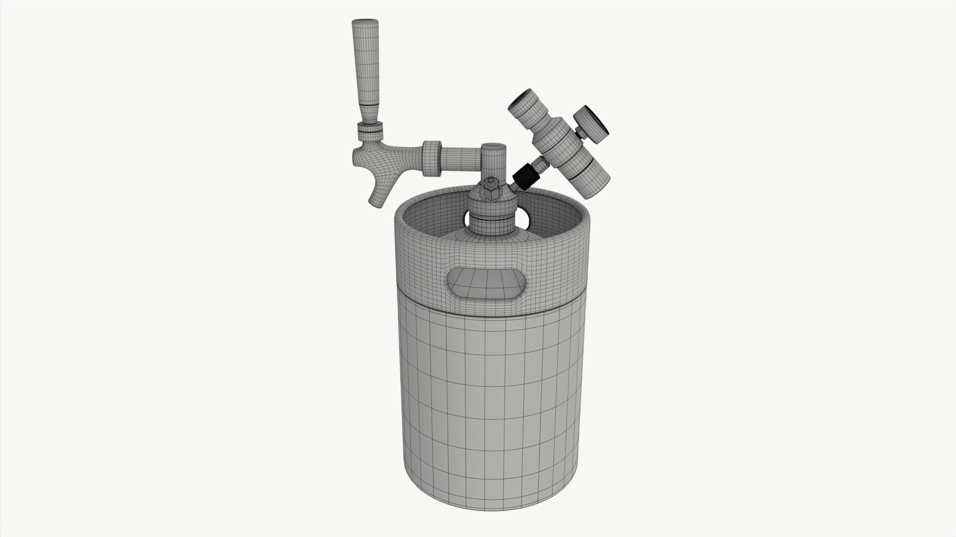 Pressurized Keg System 01 3D model_6