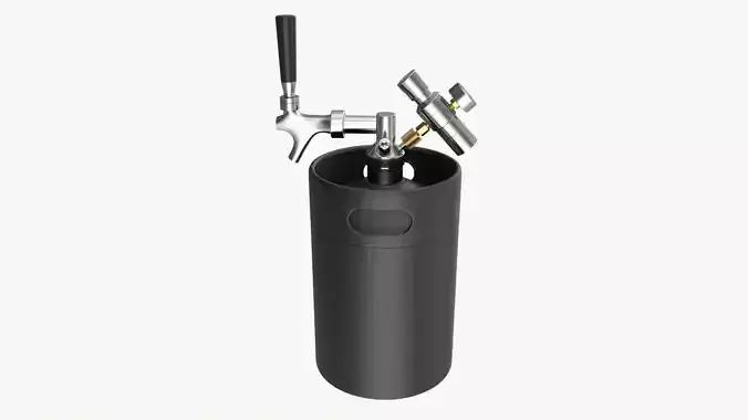 Pressurized Keg System 01 3D model