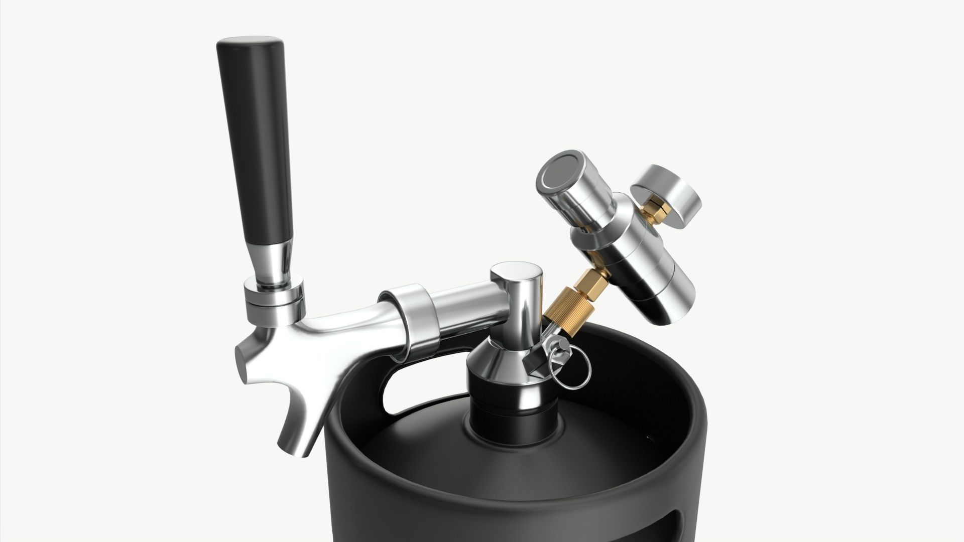 Pressurized Keg System 01 3D model_1