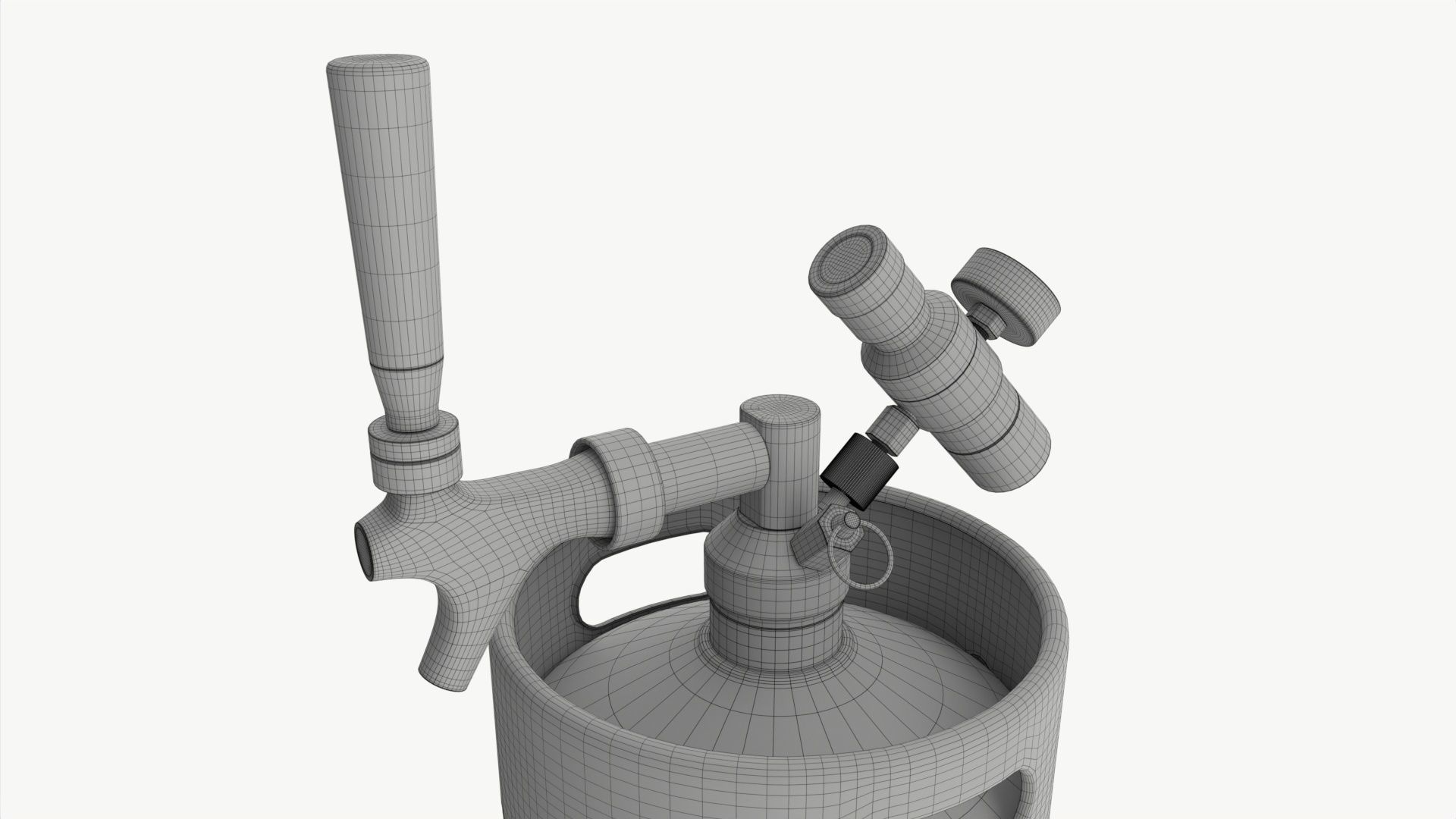 Pressurized Keg System 01 3D model_7