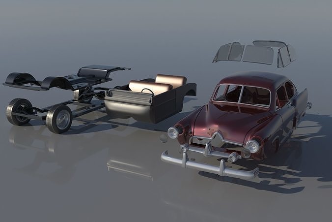 Henry J 1951 3D print model 4