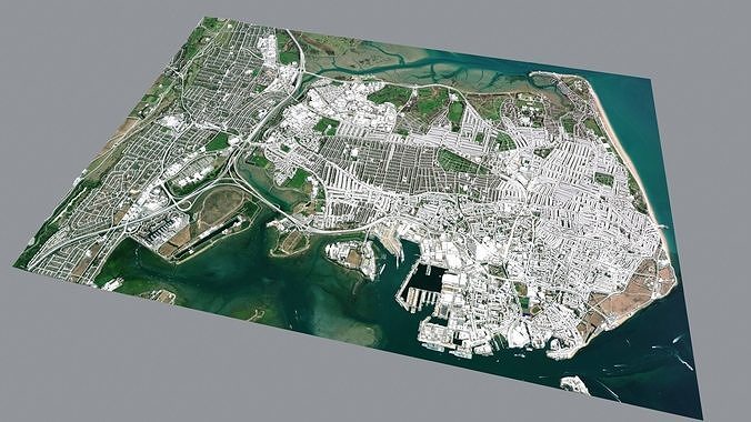 Cityscape Southampton Hampshire United Kingdom 3D model 3