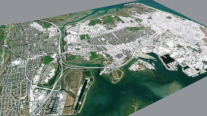 Cityscape Southampton Hampshire United Kingdom 3D model 5