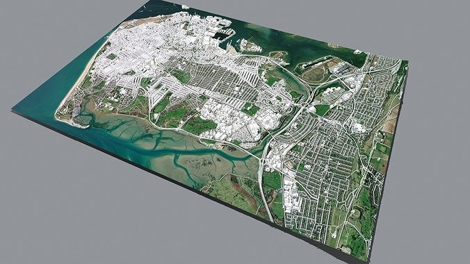 Cityscape Southampton Hampshire United Kingdom 3D model 7