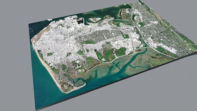 Cityscape Southampton Hampshire United Kingdom 3D model 6