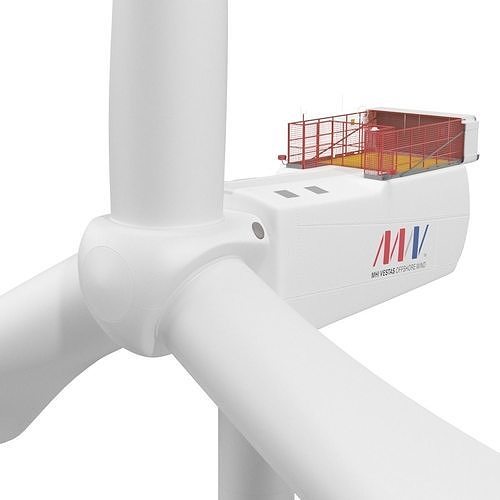 Wind Turbine Vestas V164 9 MW 3D model
