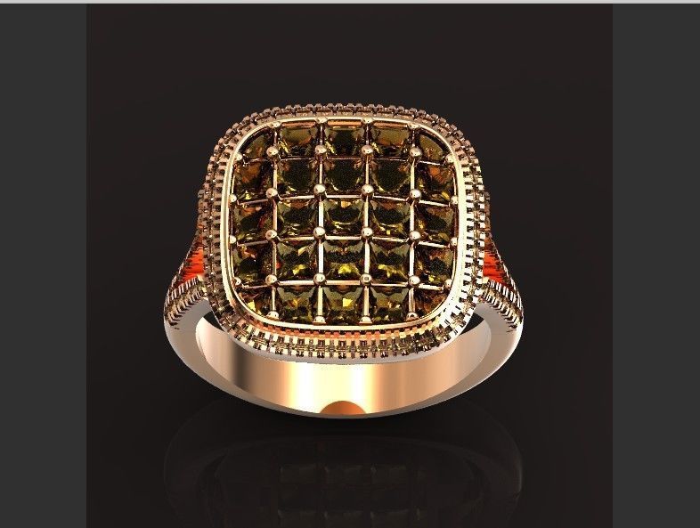  square ring  Simon G  3D print model_13