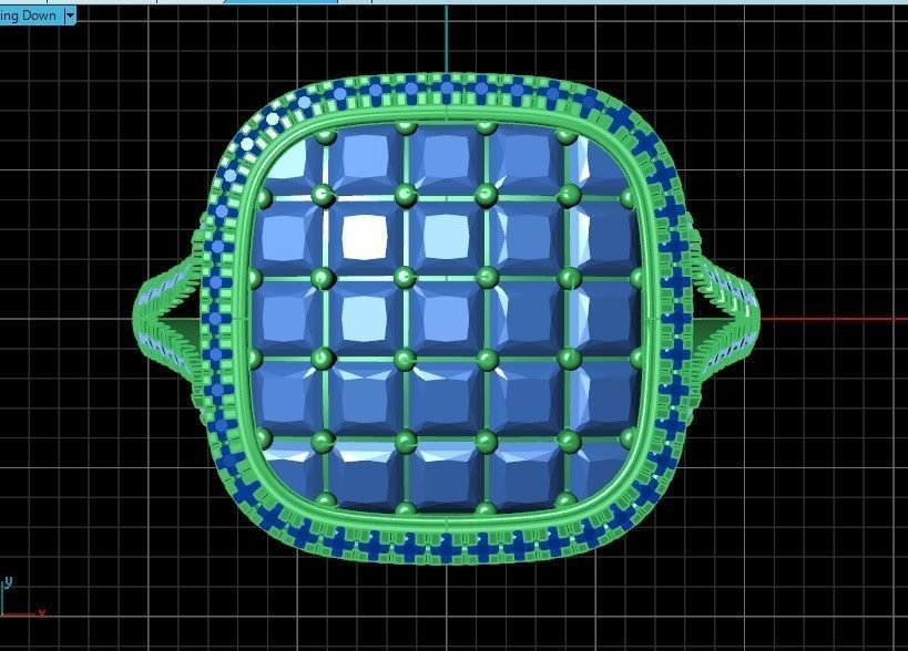  square ring  Simon G  3D print model_50