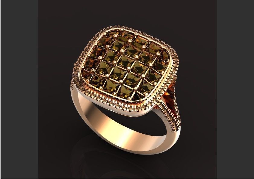  square ring  Simon G  3D print model_14