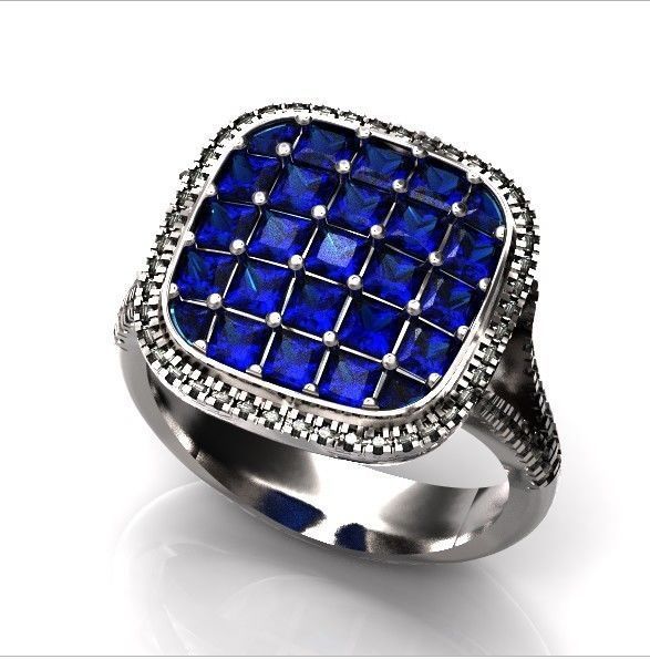  square ring  Simon G  3D print model_25