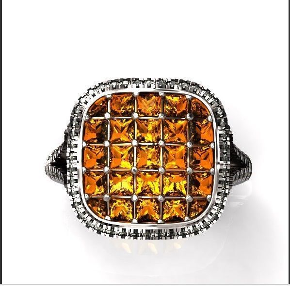  square ring  Simon G  3D print model_30